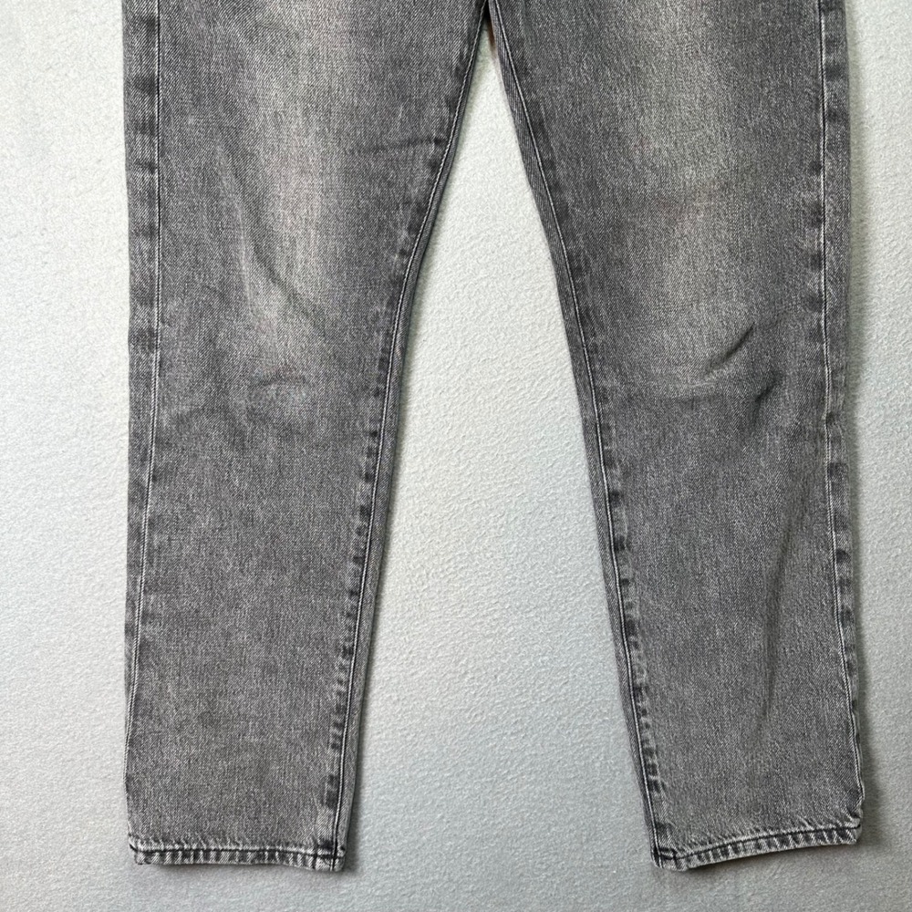 FRAME Le Slouch Ozone Jeans Straight Leg Button Fly Faded Black Grey Size 25 - Picture 9 of 12